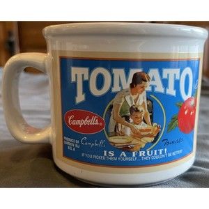CAMPBELL'S TOMATO SOUP MUG Coffee Cup Campbell's 2005 #31571 Sunny Good